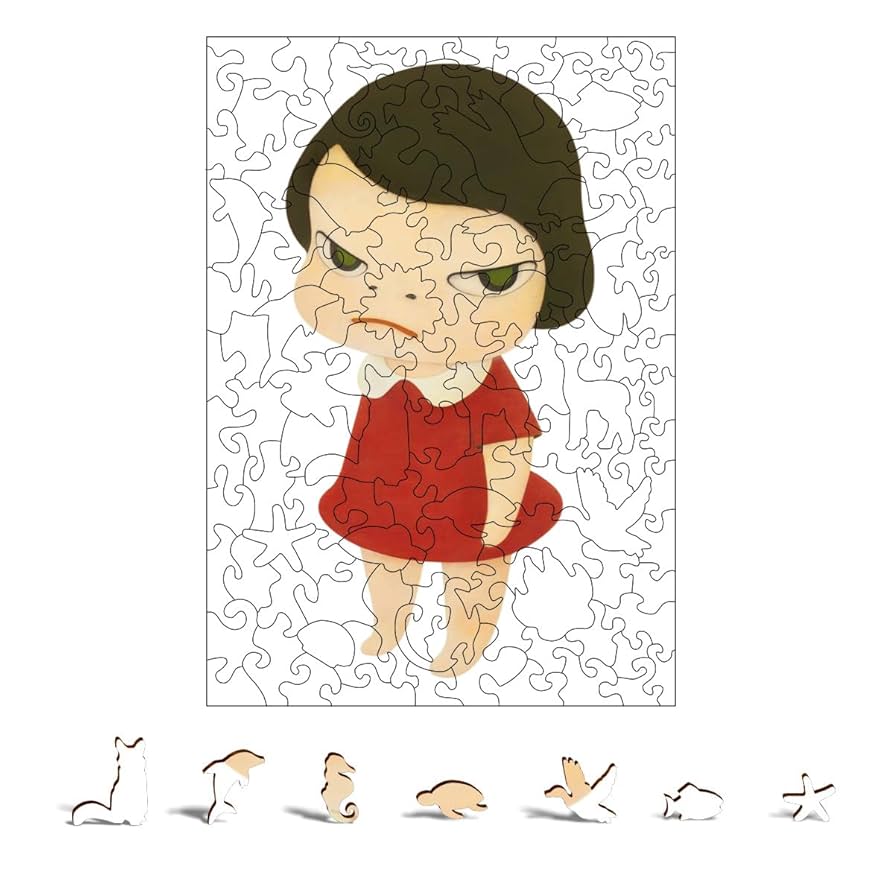 奈良美智　ジグソーパズル　新品 Amazon.co.jp: ジグソーパズル 奈良美智 125ピース 木製パズル